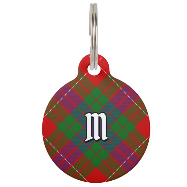 Placa Para Mascotas Clan Fraser Tartan Pet ID Etiqueta (Anverso)
