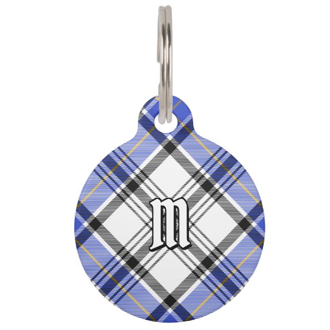 Placa Para Mascotas Clan Hannay Tartan (Anverso)