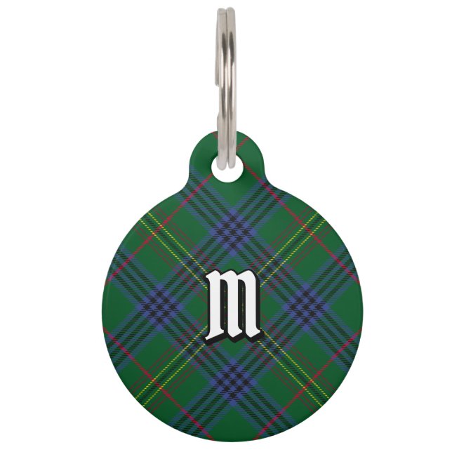 Placa Para Mascotas Clan Kennedy Tartan (Anverso)