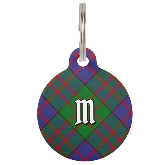 Placa Para Mascotas Clan MacDonald Tartan Pet ID Etiqueta (Anverso)