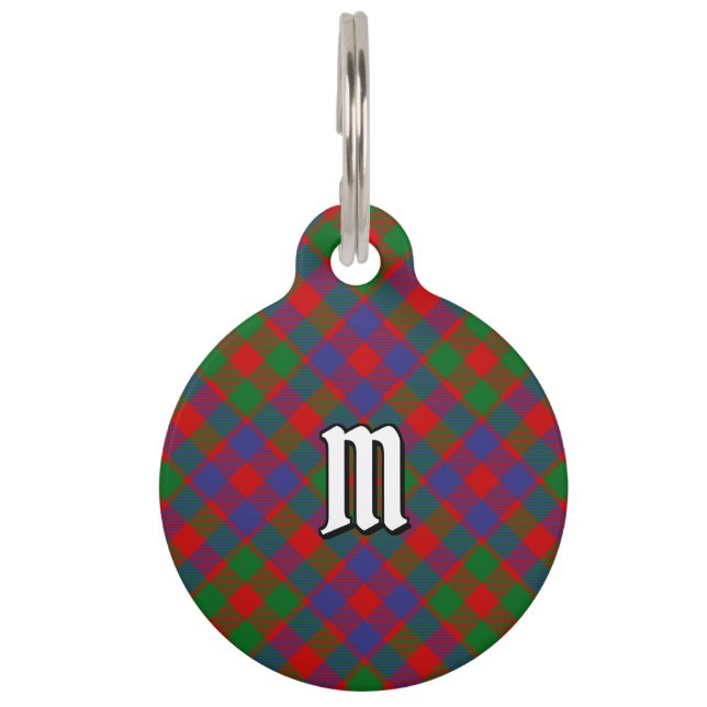 Placa Para Mascotas Clan MacGowan Tartan (Anverso)