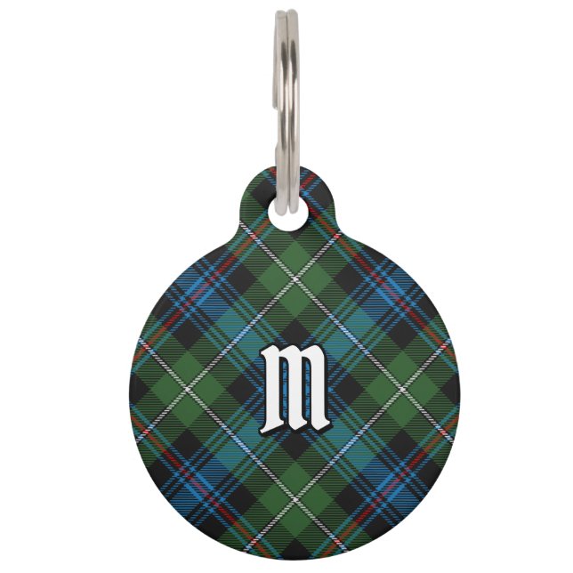 Placa Para Mascotas Clan MacKenzie Tartan Pet ID Etiqueta (Anverso)