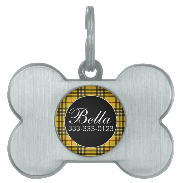 Placa Para Mascotas Clan MacLeod Elegant (Frente)