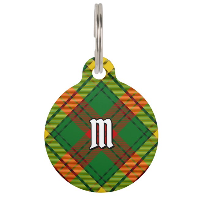 Placa Para Mascotas Clan MacMillan Tartan (Anverso)