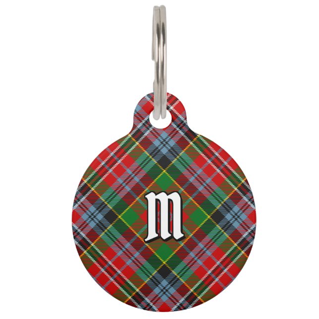 Placa Para Mascotas Clan MacPherson Tartan Pet ID Etiqueta (Anverso)