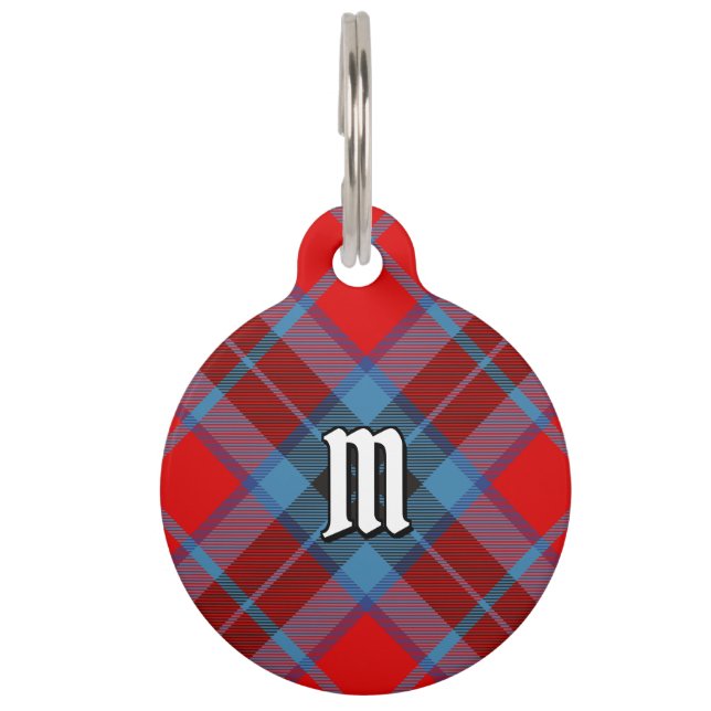 Placa Para Mascotas Clan MacTavish Tartan (Anverso)
