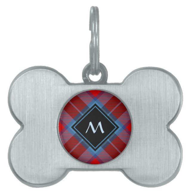 Placa Para Mascotas Clan MacTavish Tartan (Frente)