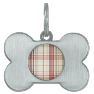 Placa Para Mascotas Clan Stewart Tartan