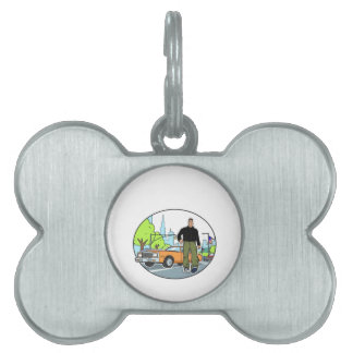 Placa Para Mascotas Claude - GTA 3