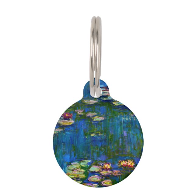 Placa Para Mascotas Claude Monet - Water Lilies (Anverso)
