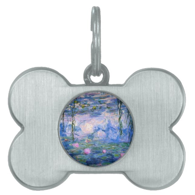 Placa Para Mascotas Claude Monet Water Lillies 1919 (Frente)