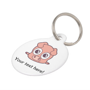 Placa Para Mascotas Clísico de cerdo