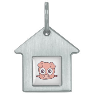 Placa Para Mascotas Clísico de cerdo