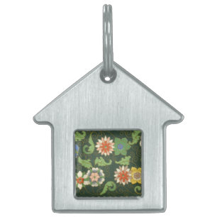 Placa Para Mascotas Cloisonne China Patter Asia Oriental