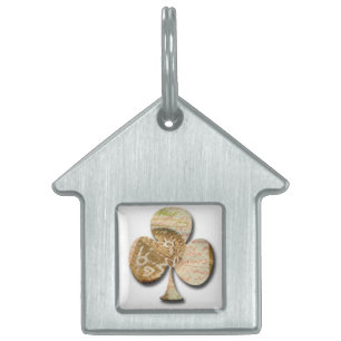 Placa Para Mascotas Clover de lienzo