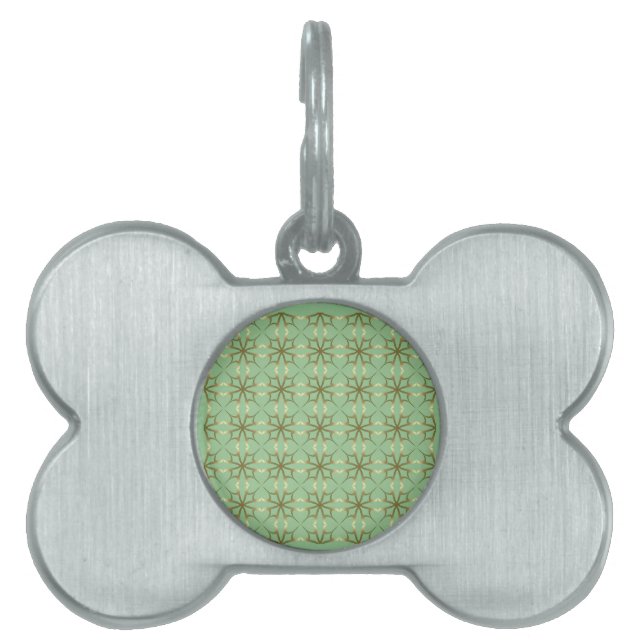 Placa Para Mascotas Clovers de cuatro hojas (Frente)