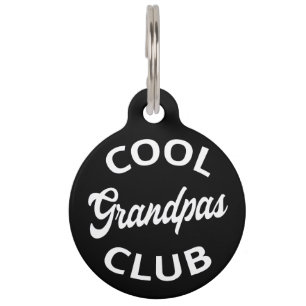 Placa Para Mascotas Club de Abuelos Cool I