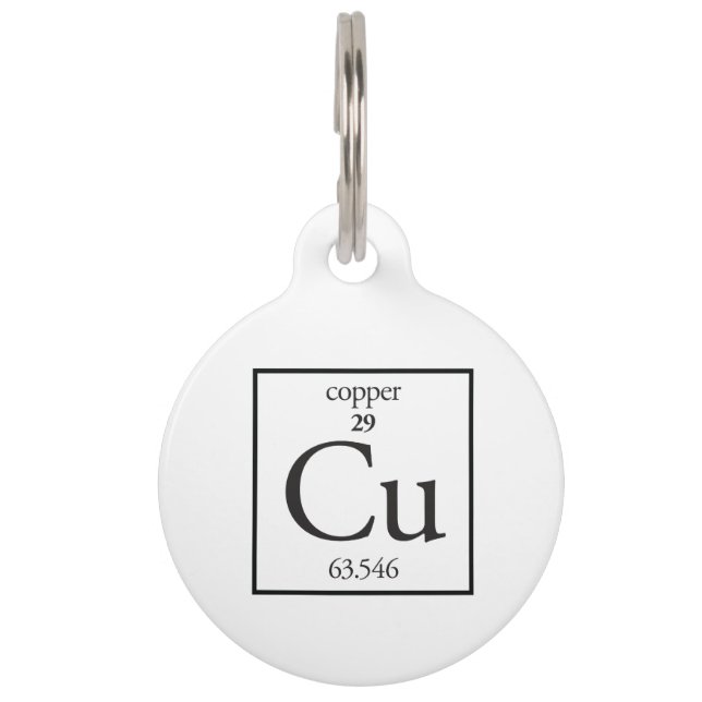 Placa Para Mascotas Cobre (Anverso)