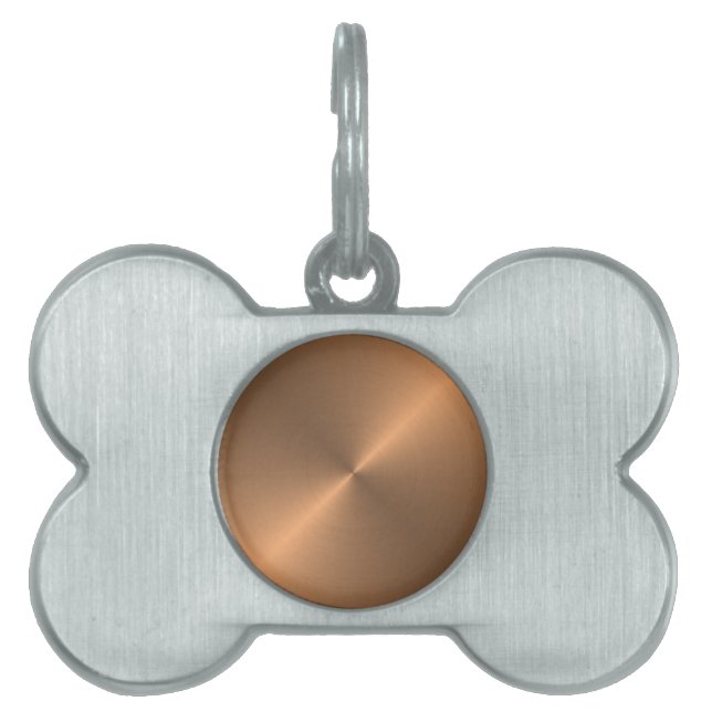 Placa Para Mascotas Cobre (Frente)