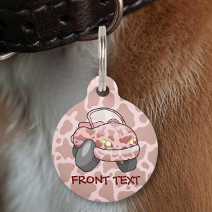 Placa Para Mascotas Coche Moo
