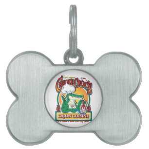 Placa Para Mascotas Cocodrilo Mardi Gras Cajun