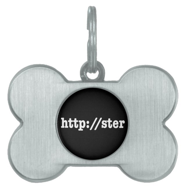 Placa Para Mascotas código http://ster (Frente)