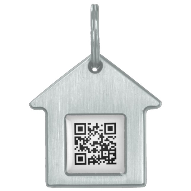 Placa Para Mascotas Código QR Personalizable (Frente)