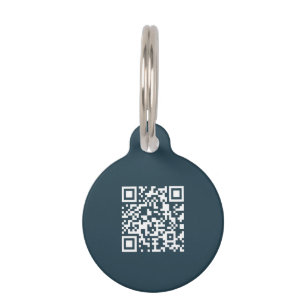 Placa Para Mascotas Código Qr verde lindo, elegante y moderno