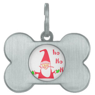 Placa Para Mascotas Colección Santa del ratón Personalizado.