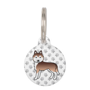 Placa Para Mascotas Collar de identificación de perro de dibujos anima