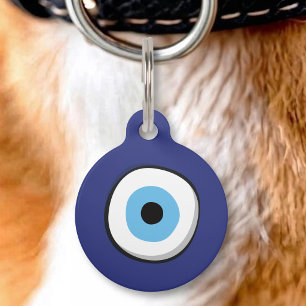 Placa Para Mascotas Collar de identificación para mascota con ojo turc