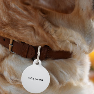 Placa Para Mascotas Collar personalizado divertido para perros y gatos