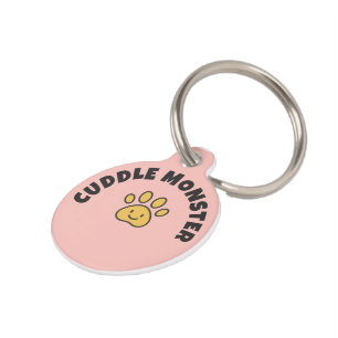 Placa Para Mascotas Collar personalizado para mascotas – “Monstruo de 