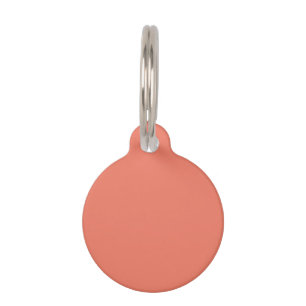 Placa Para Mascotas Color de primavera verano melocotón rosa