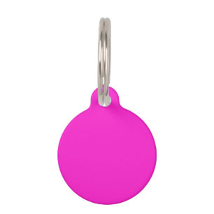 Placa Para Mascotas Color sólido magenta caliente