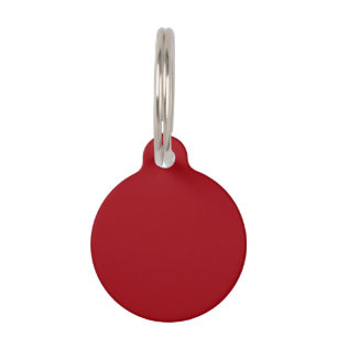 Placa Para Mascotas Color sólido: rojo arándano