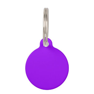 Placa Para Mascotas Color sólido violeta violeta