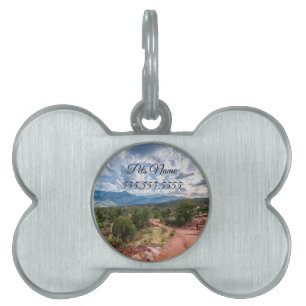 Placa Para Mascotas Colorado Pikes Peak Evending Hike Pet Tag