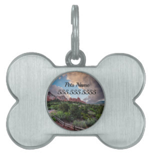 Placa Para Mascotas Colorado Sleeping Gigante Sunrise Pet Tag