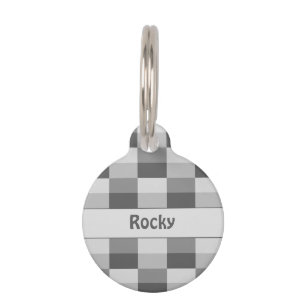 Placa Para Mascotas Colores de colores grises