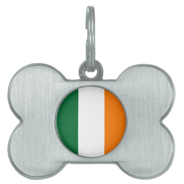 Placa Para Mascotas Colores irlandeses (Frente)