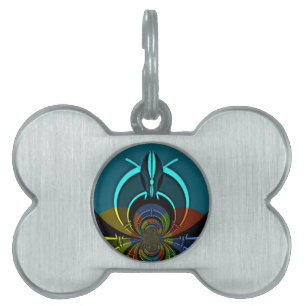 Placa Para Mascotas Colores masái Hakuna Matata