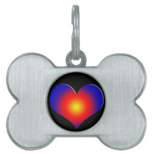 Placa Para Mascotas COLORIDOS COLORES, naranja azul rojo