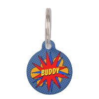 Comic Book Personalizado Dog Name Dog Tag
