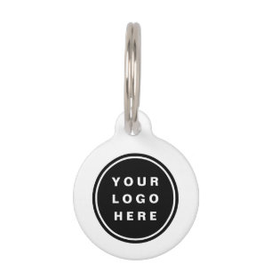 Placa Para Mascotas Compañía comercial promocional con logotipos de em