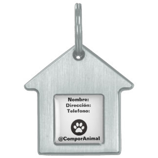 Placa Para Mascotas Comportamiento animal