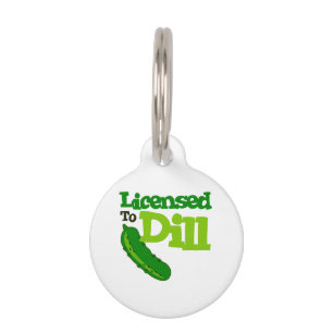 Placa Para Mascotas Con Licencia Para Dill