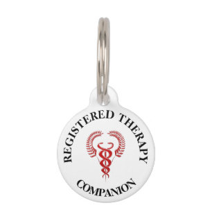 Placa Para Mascotas Conciencia animal del mascota de terapia asociado