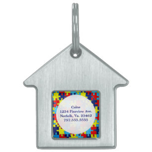 Placa Para Mascotas Conciencia sobre el autismo: el enigma de Shirley 