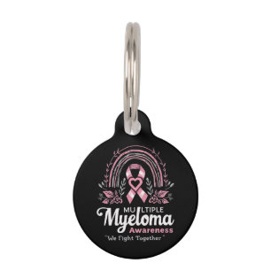 Placa Para Mascotas Conciencia sobre mieloma múltiple luchamos juntos